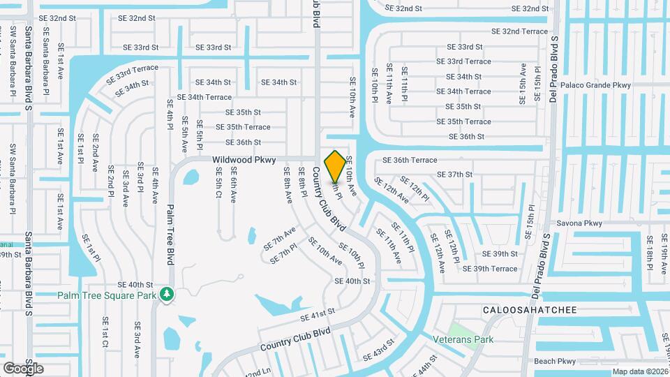 3706 SE 9th Pl Map and Location Details
