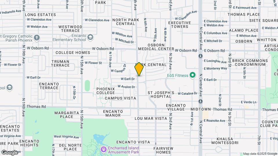 Ellis Midtown Mapa y Detalles de la Ubicación