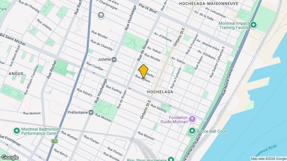 2116-2122 Aylwin St Map and Location Details