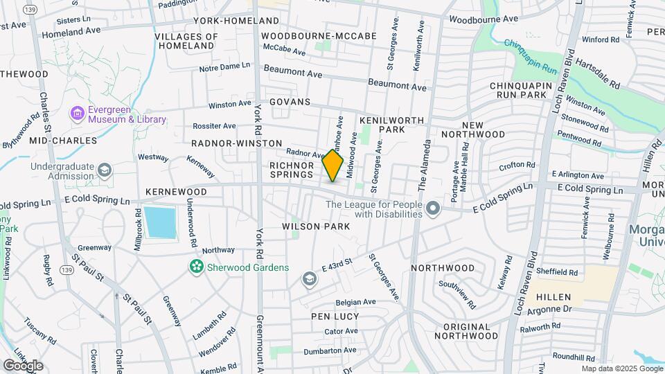 744 E Cold Spring Ln Map and Location Details