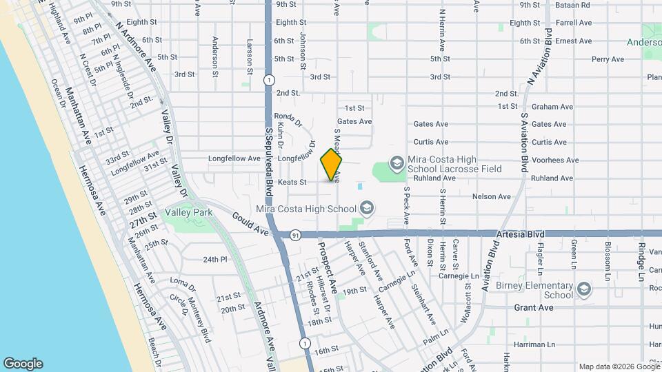 1270 Keats St Map and Location Details