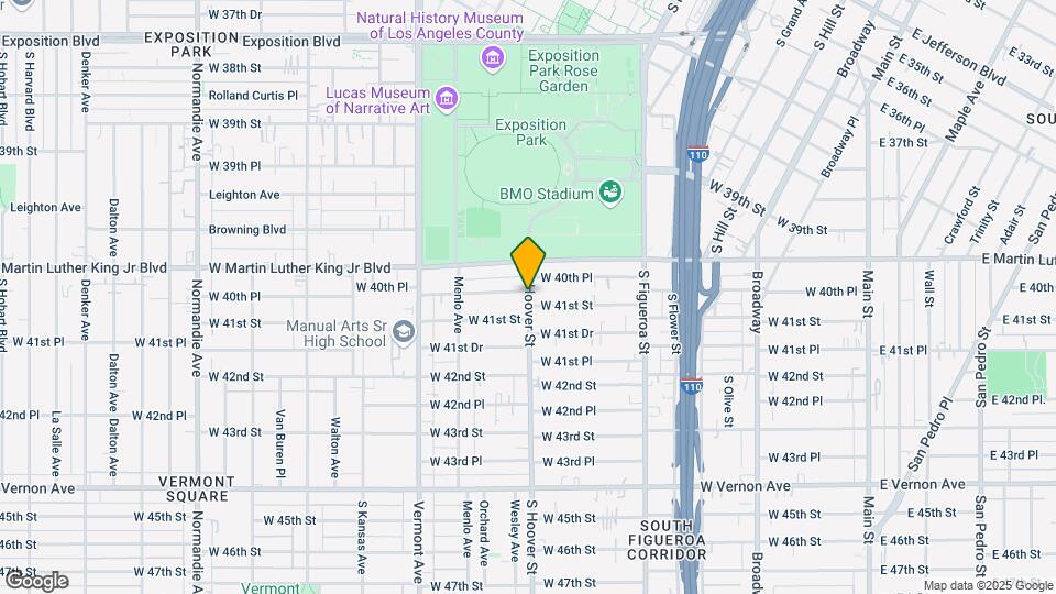 4057 S Hoover St Map and Location Details