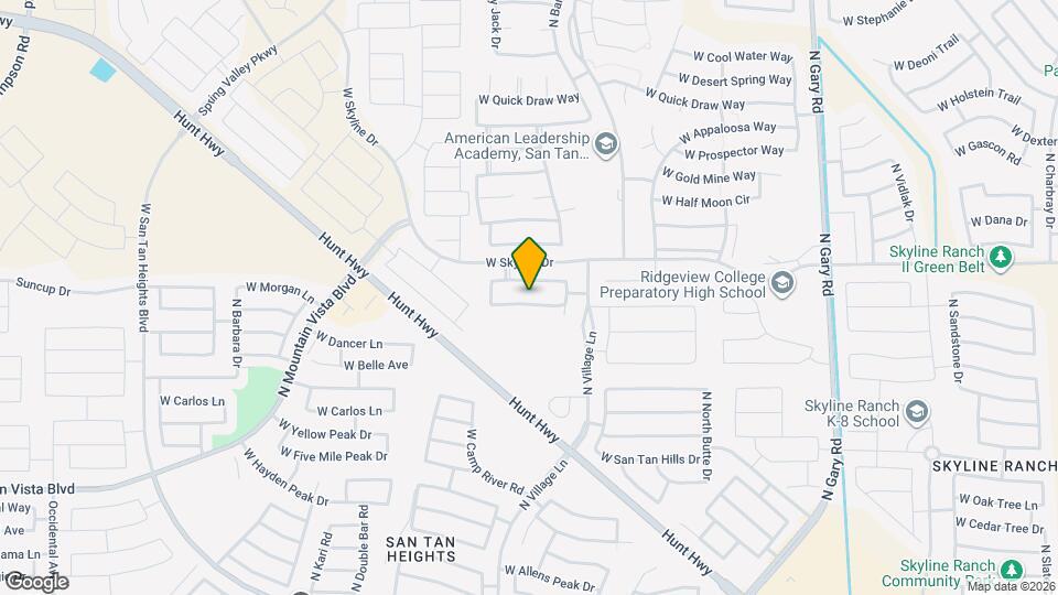 2536 W Bartlett Way Map and Location Details