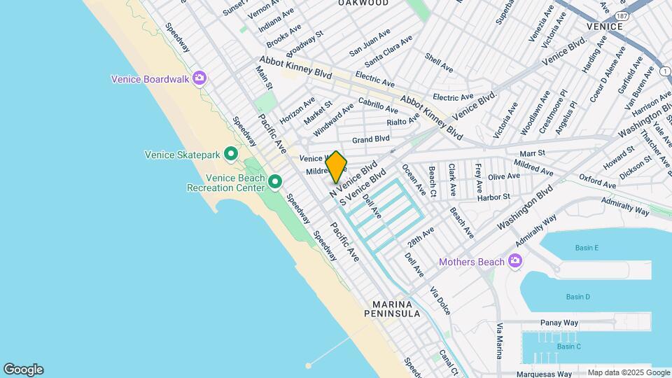 207 S Venice Blvd Map and Location Details