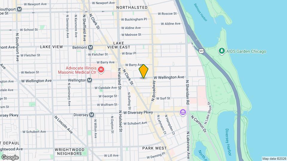 635 W Wellington Ave, Unit J08P Mapa y Detalles de la Ubicación