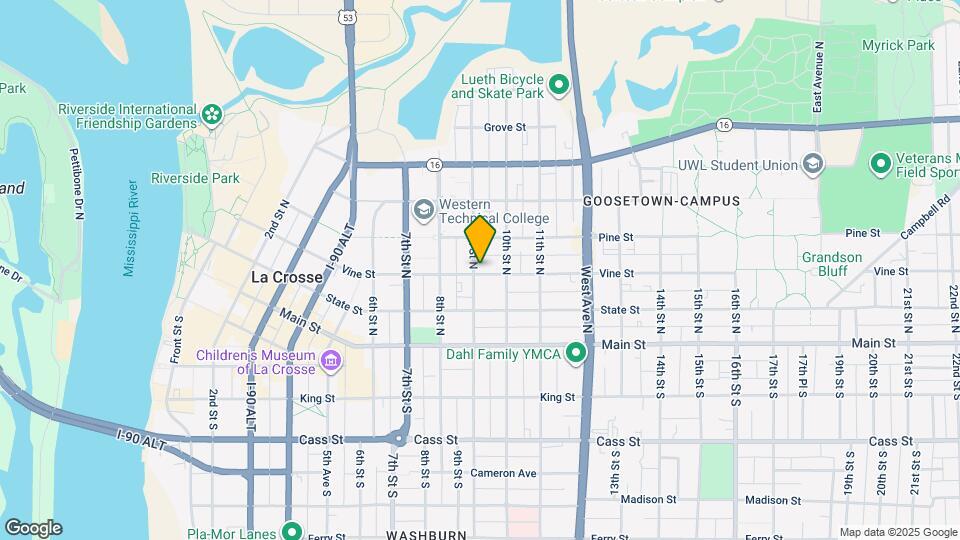 921 Vine St Map and Location Details