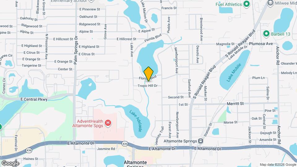 721 Tropic Hill Dr Map and Location Details