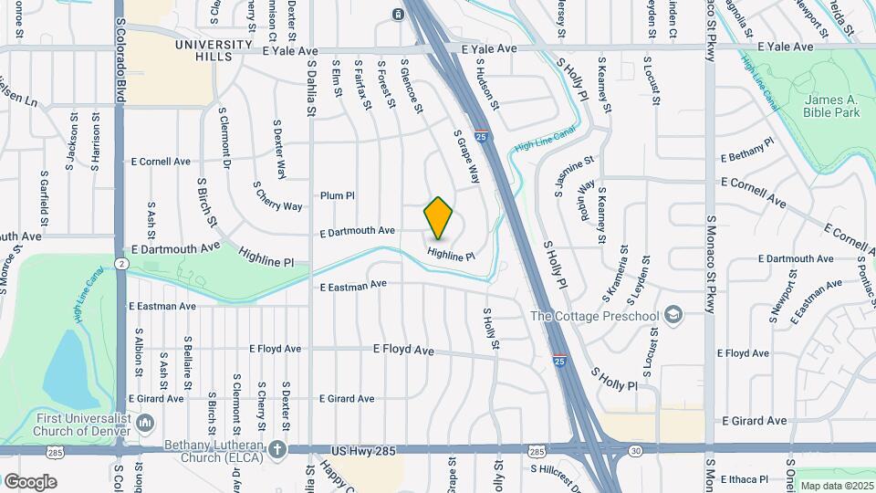 5275 Highline Pl Map and Location Details
