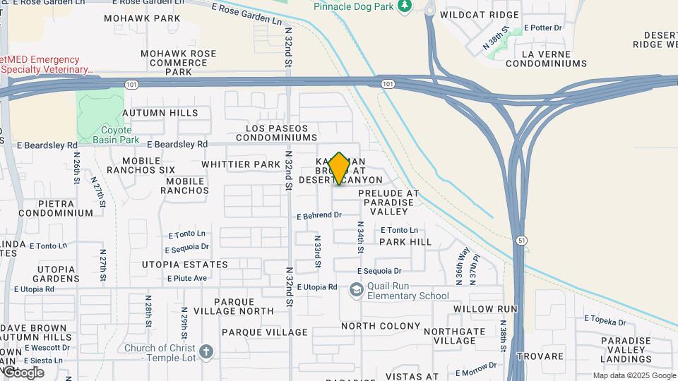 3329 E Wahalla Ln Map and Location Details