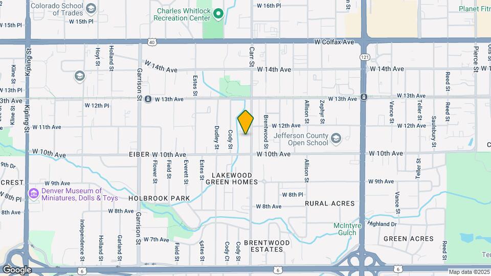 1021 Carr St-Unit -24 Map and Location Details