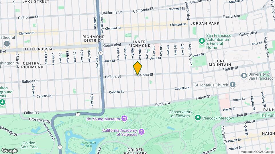 735 Balboa St Mapa y Detalles de la Ubicación