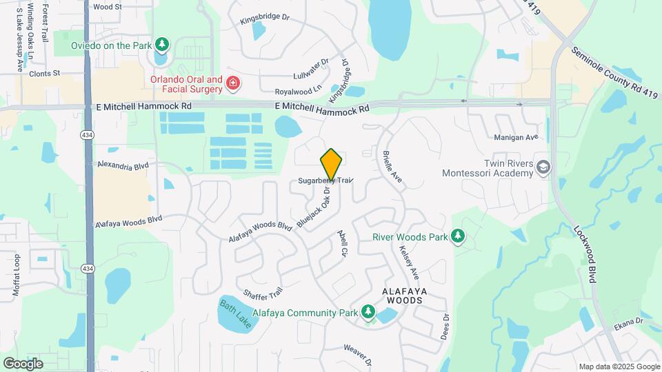 1036 Bluejack Oak Dr Map and Location Details