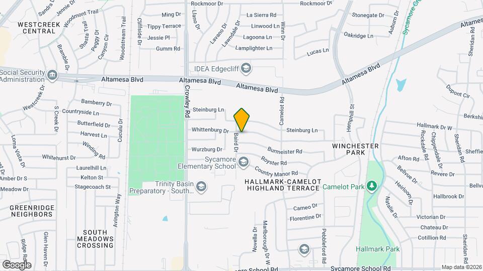 1617 Whittenburg Dr Map and Location Details