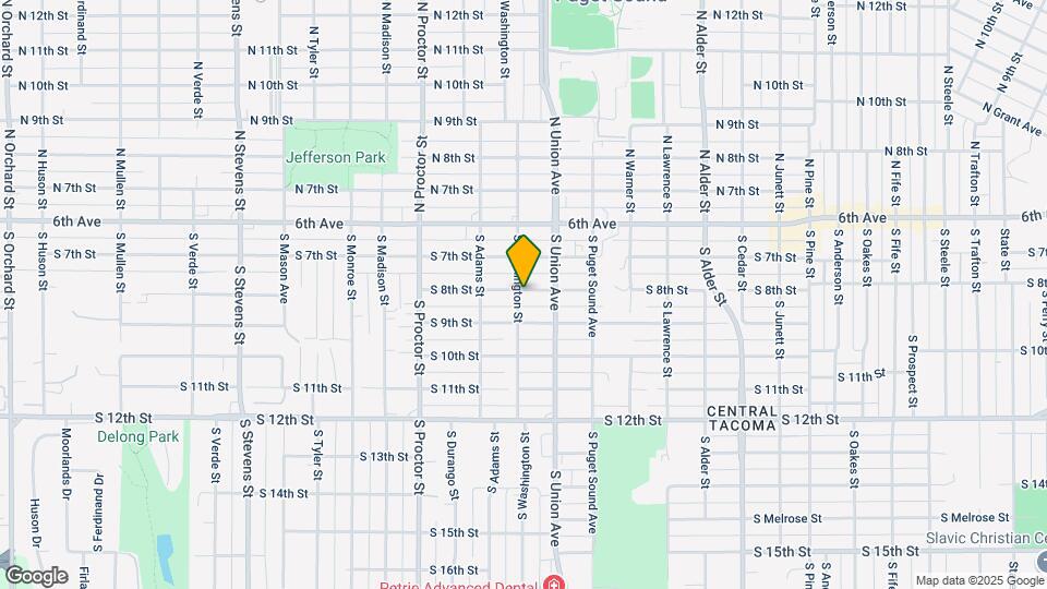 801 S Washington St Map and Location Details
