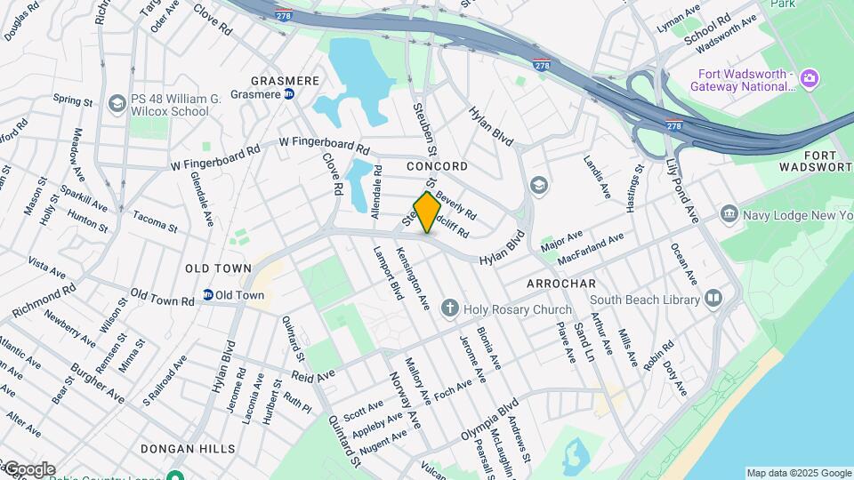 1027 Hylan Blvd Map and Location Details