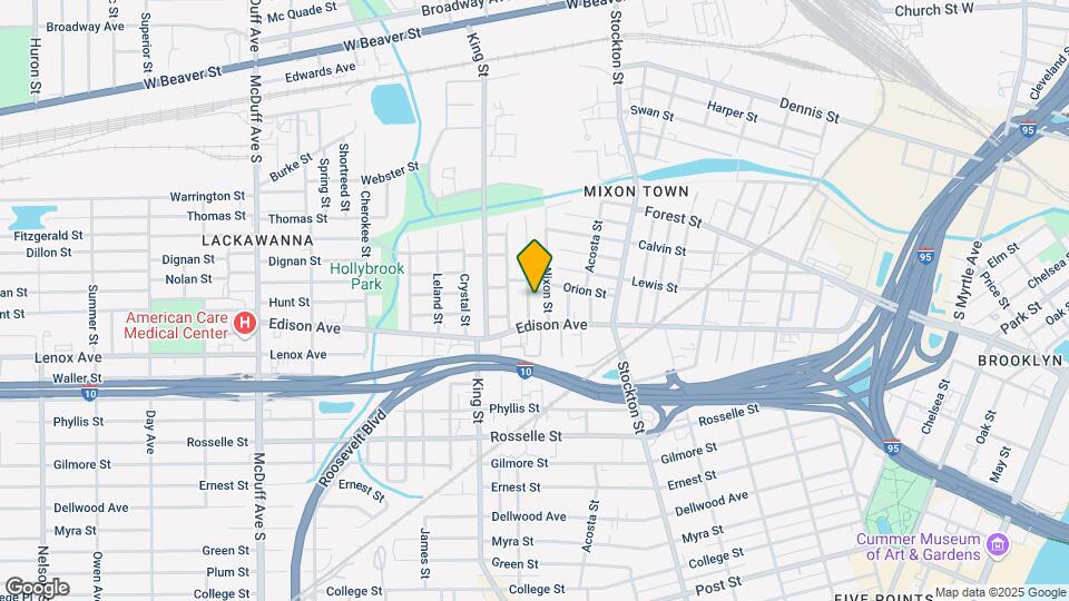 423 Broward St Map and Location Details