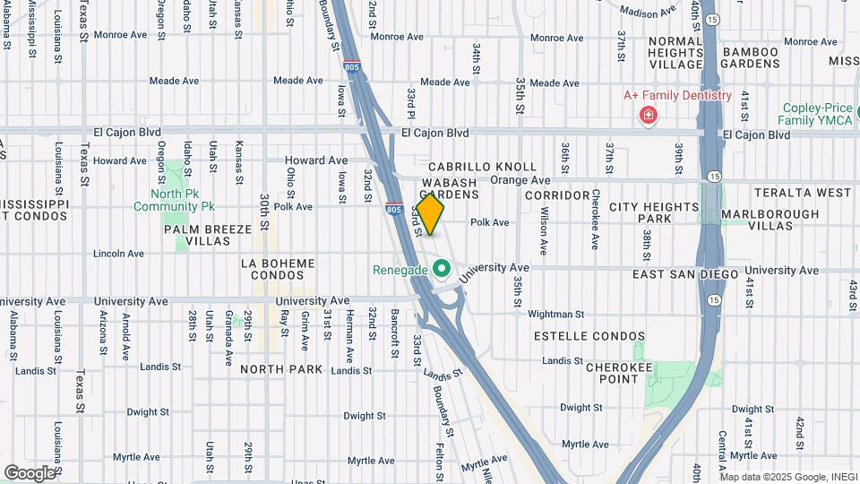 4021 33rd St Map and Location Details
