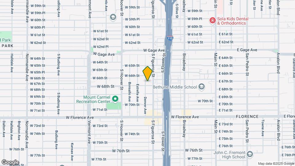 6628 Denver Ave Map and Location Details