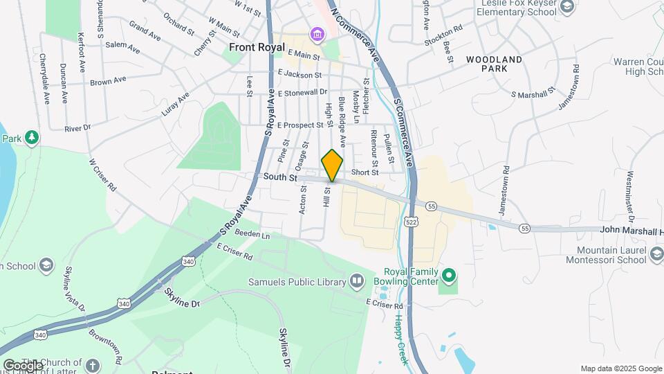 408 Hill St Map and Location Details