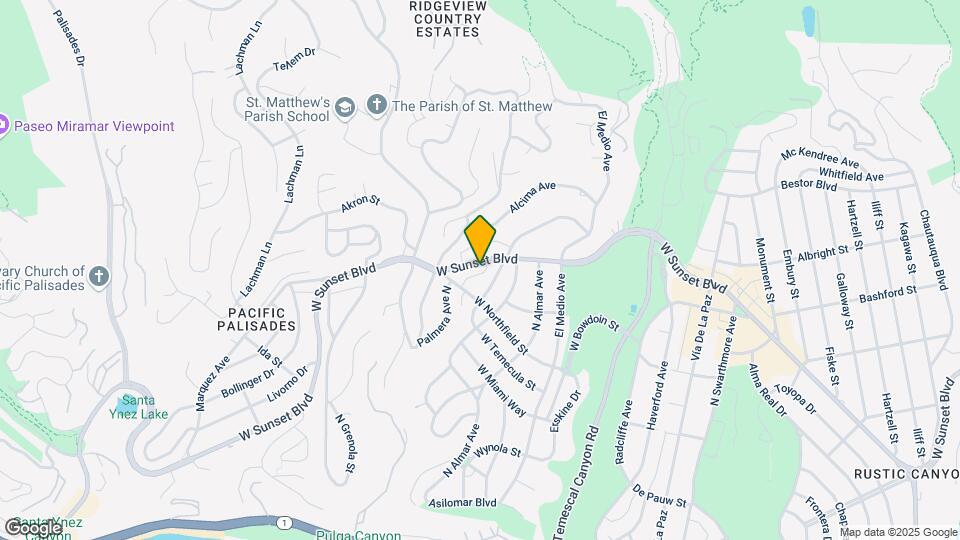 16144 W Sunset Blvd Mapa y Detalles de la Ubicación