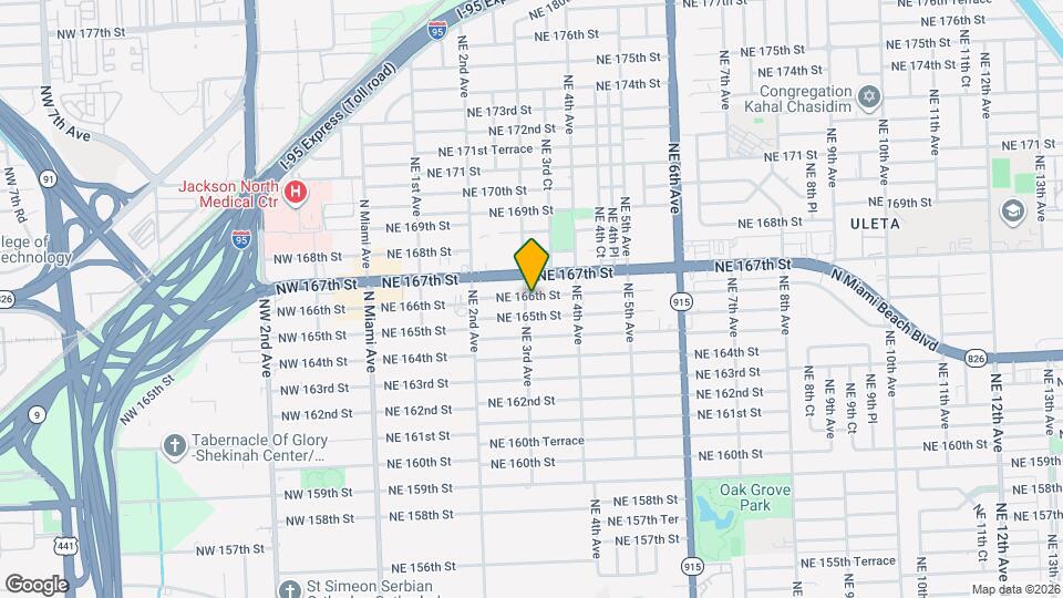 318 NE 166th St Map and Location Details