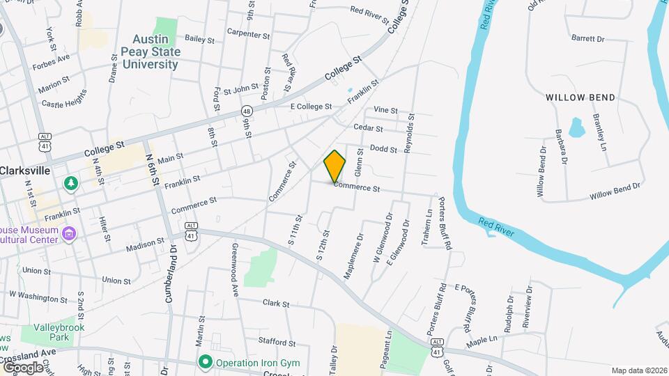 1128 Commerce St Map and Location Details