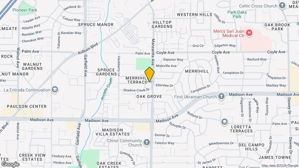 5405 Manzanita Ave Map and Location Details