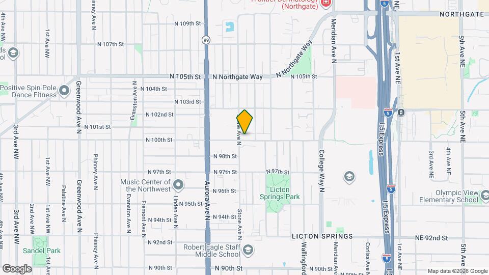 1306 N 100th St Mapa y Detalles de la Ubicación
