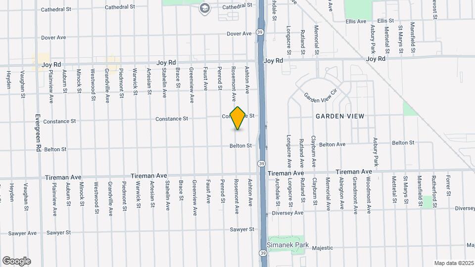 8250 Rosemont Ave Map and Location Details