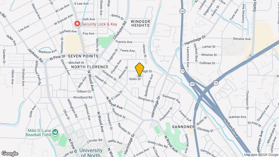 545 Dulin St Map and Location Details