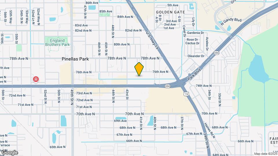 4165 Park Blvd Mapa y Detalles de la Ubicación