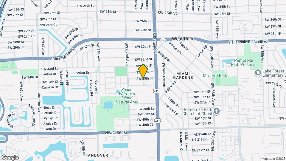 6040 SW 35th St Map and Location Details