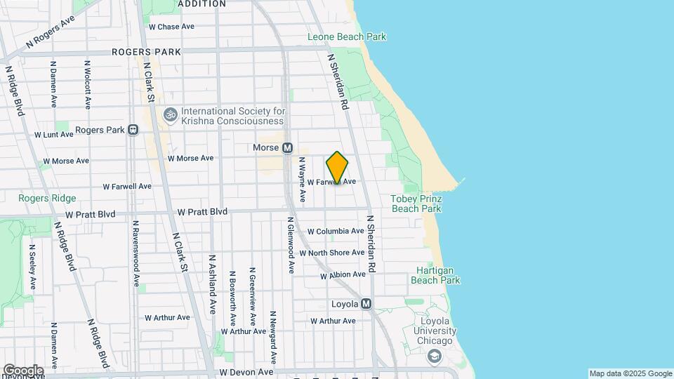 1239 W Farwell Ave, Unit TWO BEDS Map and Location Details