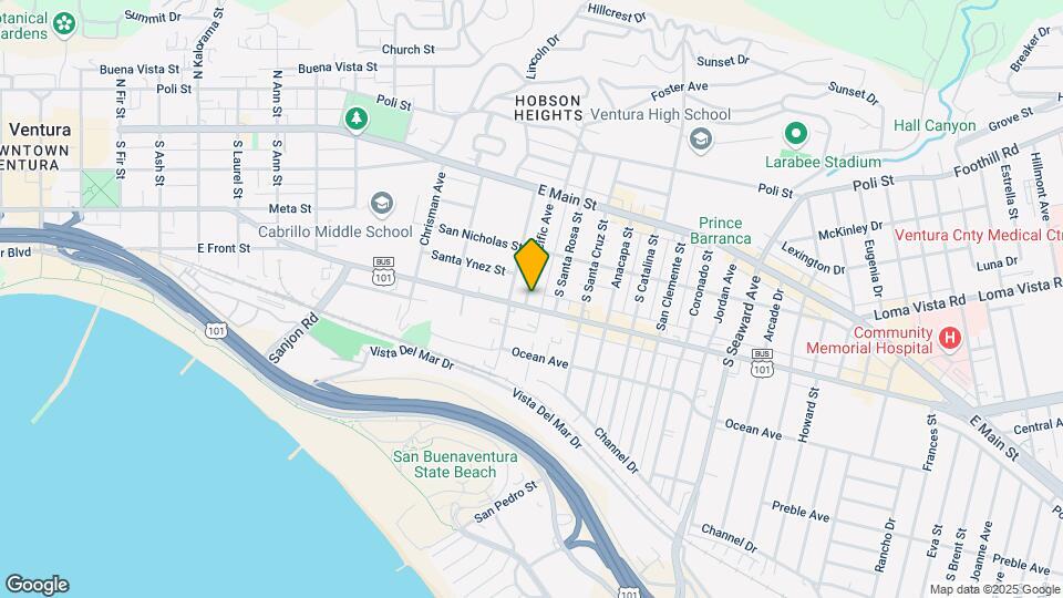 264 S Pacific Ave Map and Location Details