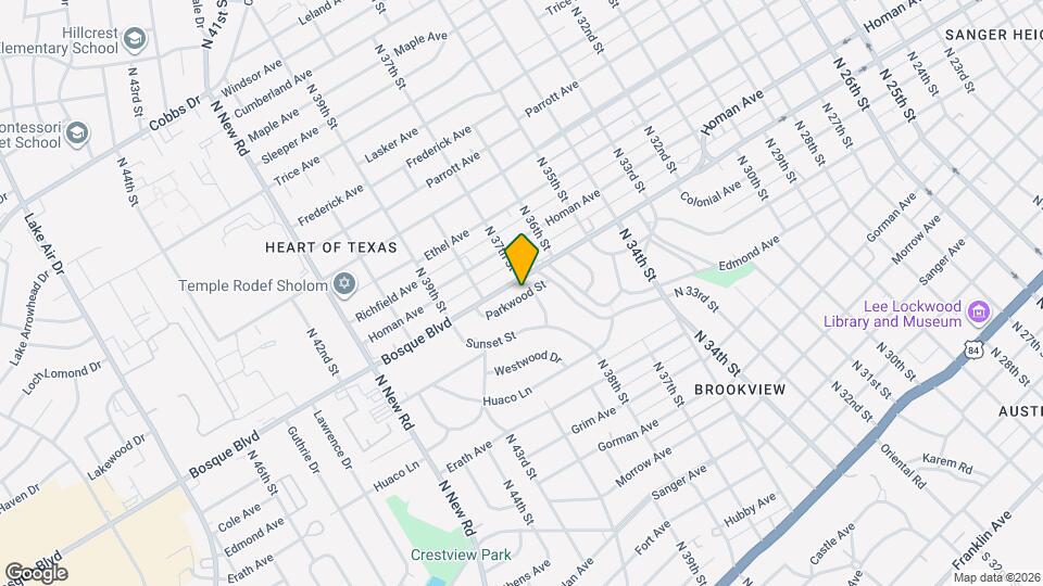 3707 Parkwood St Map and Location Details