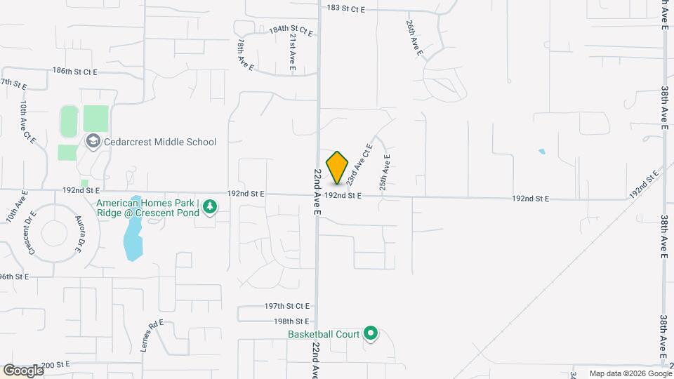 19128 23rd Ave Ct E Map and Location Details