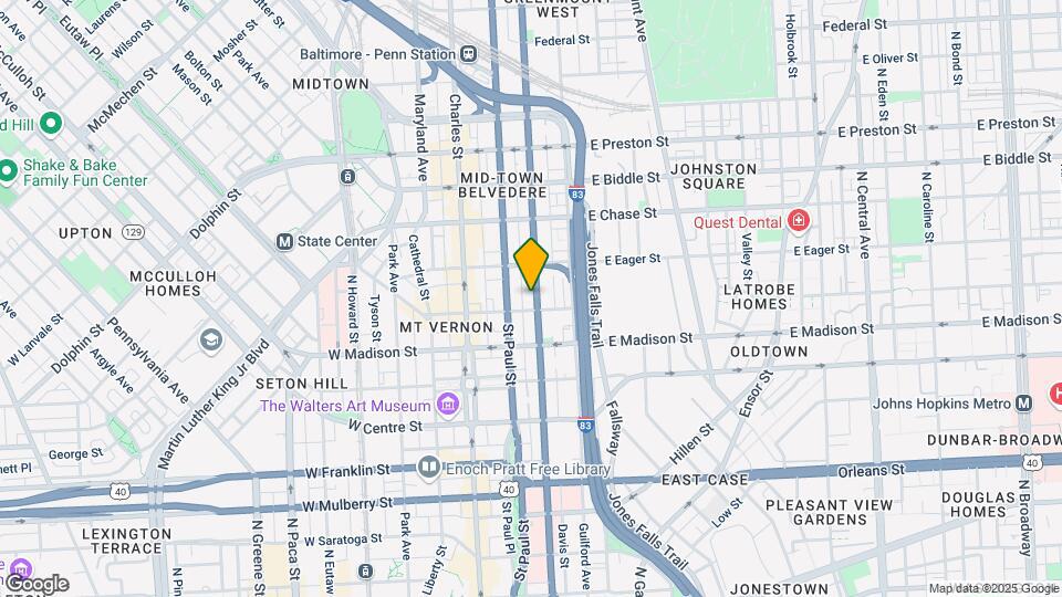 908 N Calvert St Map and Location Details