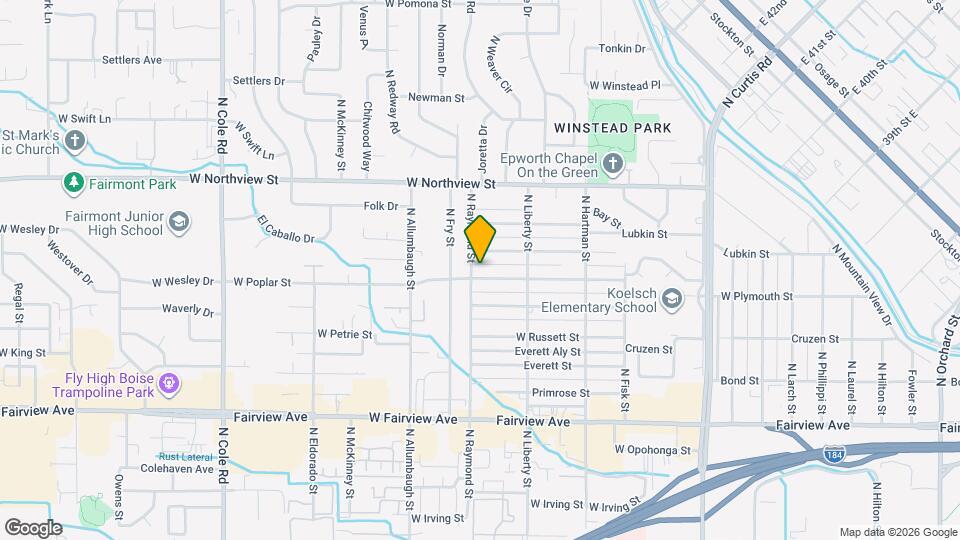 6586 W Poplar St Map and Location Details