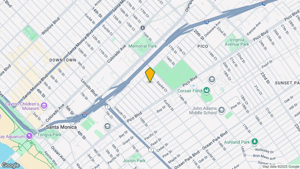 1836 Euclid St, Unit #A Map and Location Details