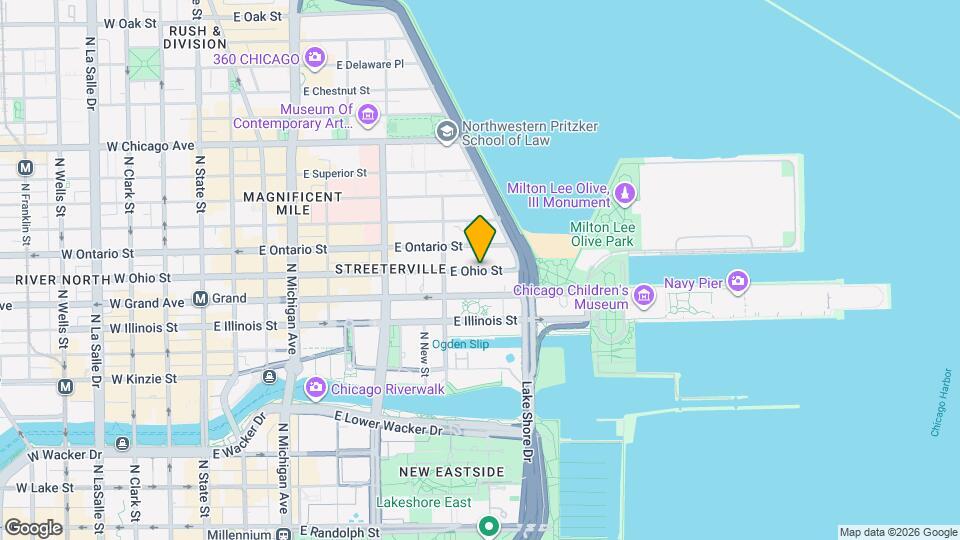 430 E Ohio St Map and Location Details