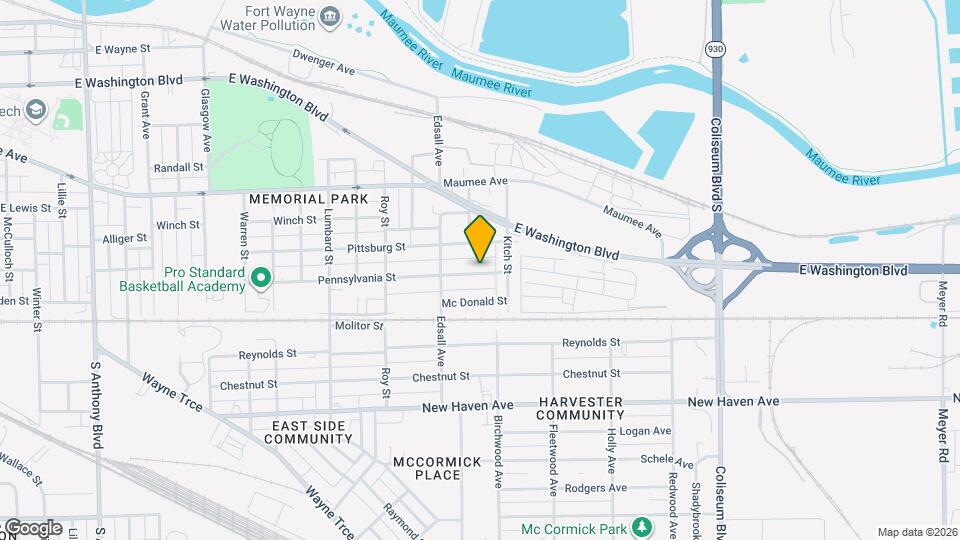 3111 Pennsylvania St Map and Location Details