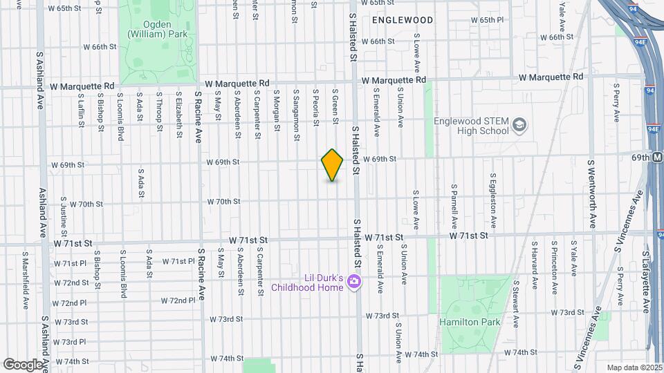 6938 S Green St Map and Location Details