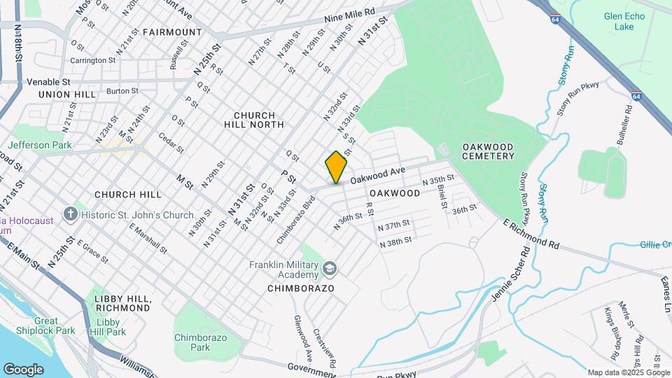 1103 Oakwood Ave, Unit Apt. 1B Map and Location Details