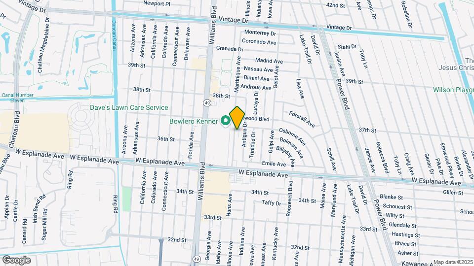 3640 Martinique Ave Map and Location Details