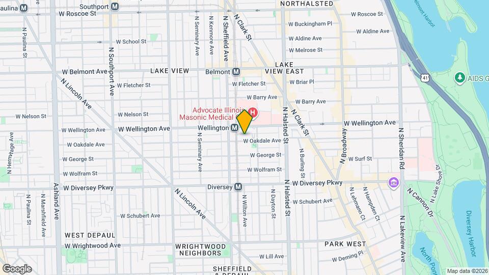 918 W Oakdale Ave Map and Location Details