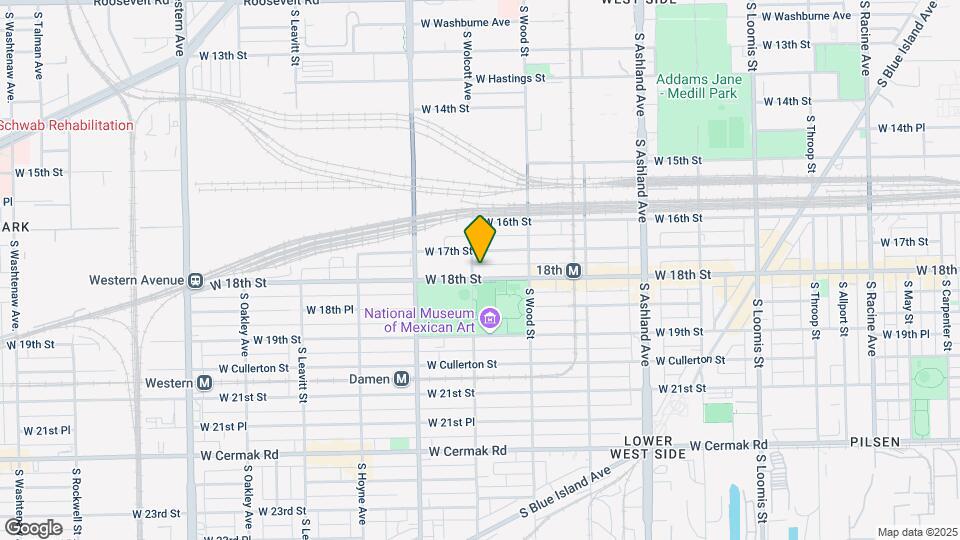 1854 W 18th St Map and Location Details