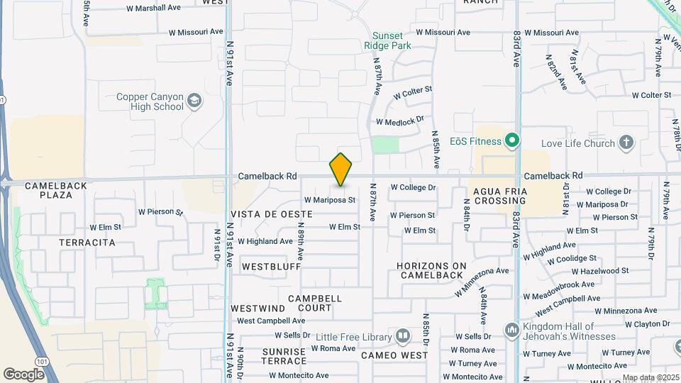 4832 N 87th Ln Map and Location Details