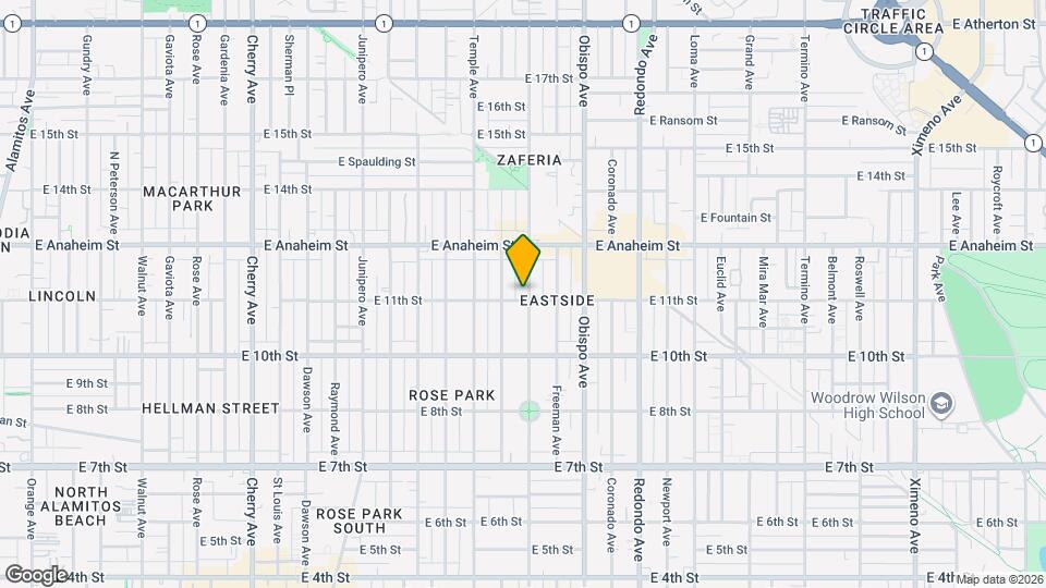 1111 1/2 Orizaba Ave Map and Location Details