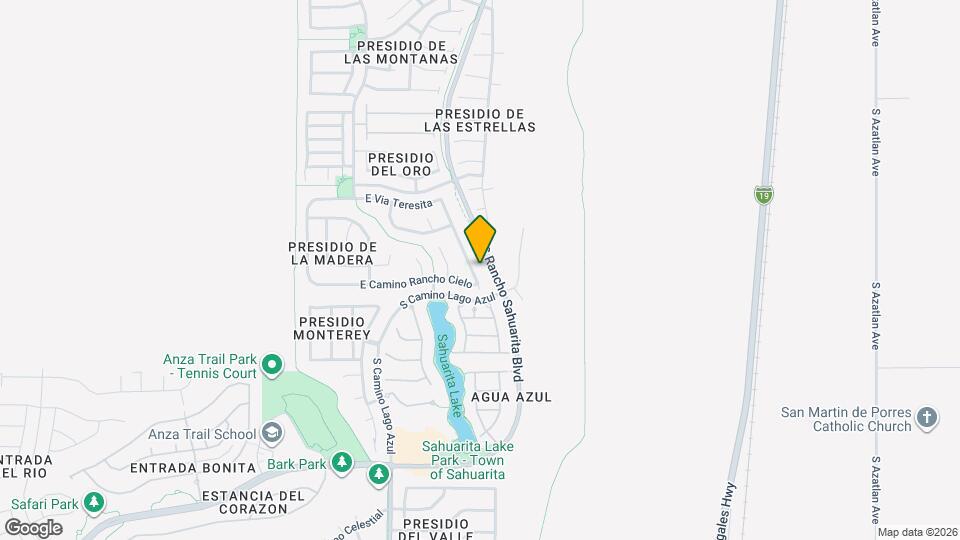 15099 S Theodore Roosevelt Way Map and Location Details
