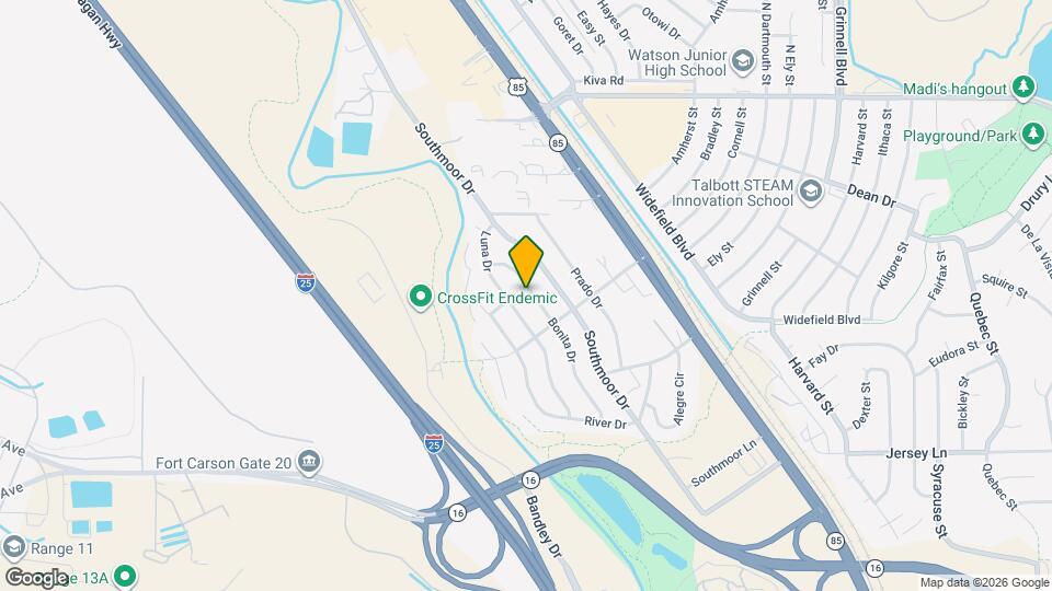 1456 Bonita Dr Map and Location Details